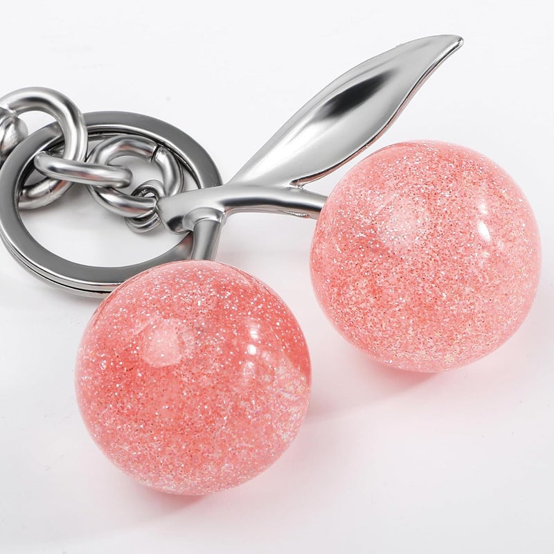 FASTFAIRY Keychain Cherry Bag Charms Purse: Key Chains Women Cute - Car keyrings leather handbags - Valentines Day Gifts - Image 3